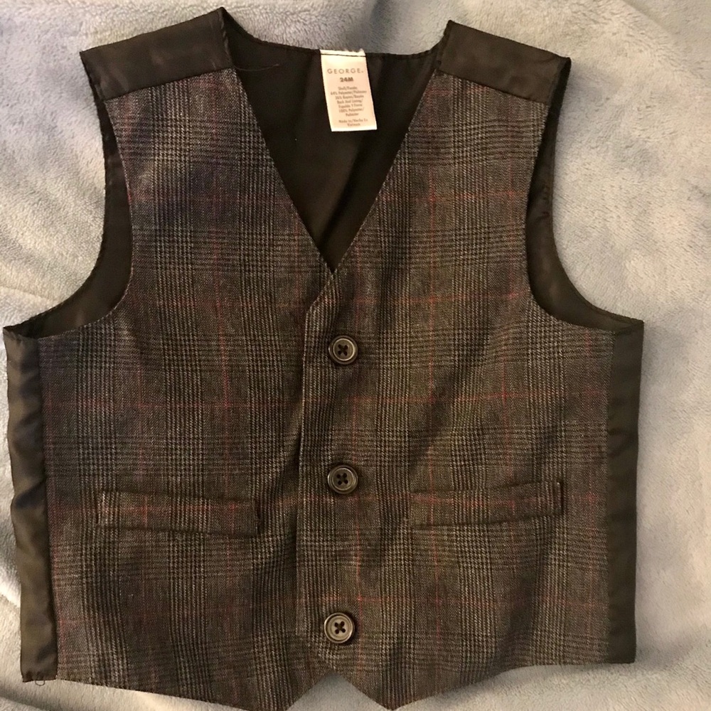 Toddler Boys Black Vest